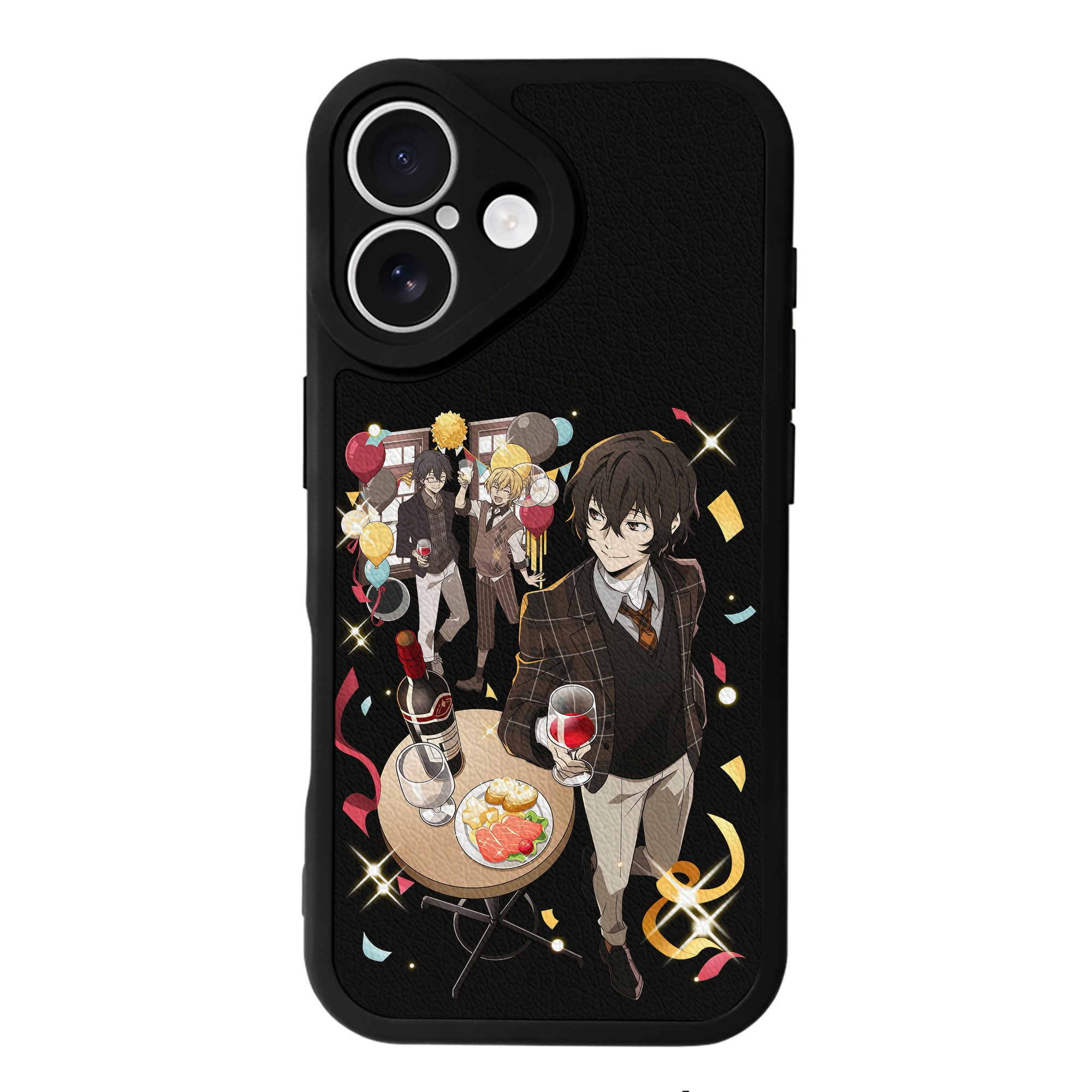 （画像用） 文豪ストレイドッグス Bungo Stray Dogs 【iPhone 16シリーズ対応】シリコンスマホケース（レザー調） 材質：シリコン